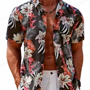 Hawaiian Shirt Tropic Plant Flowers Shirts