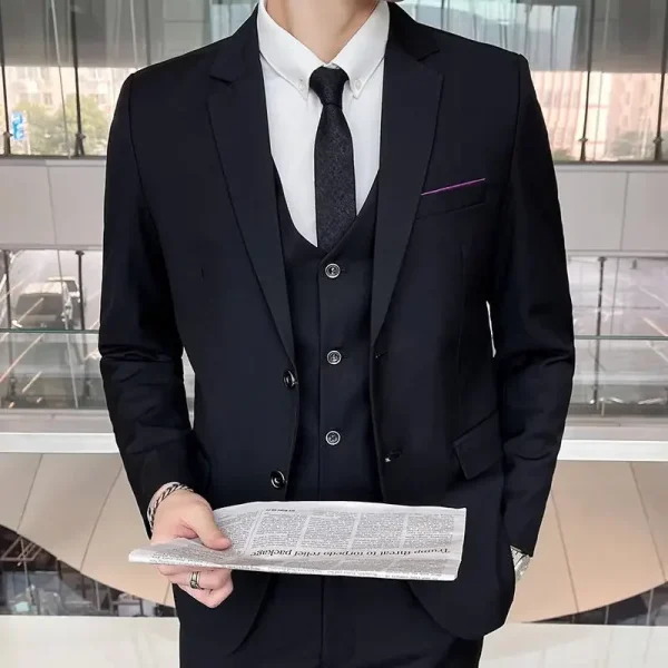 Men's Suit Fashion Business Italian Style - Image 2