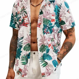 Hawaiian Shirt Tropic Plant Flowers Shirts