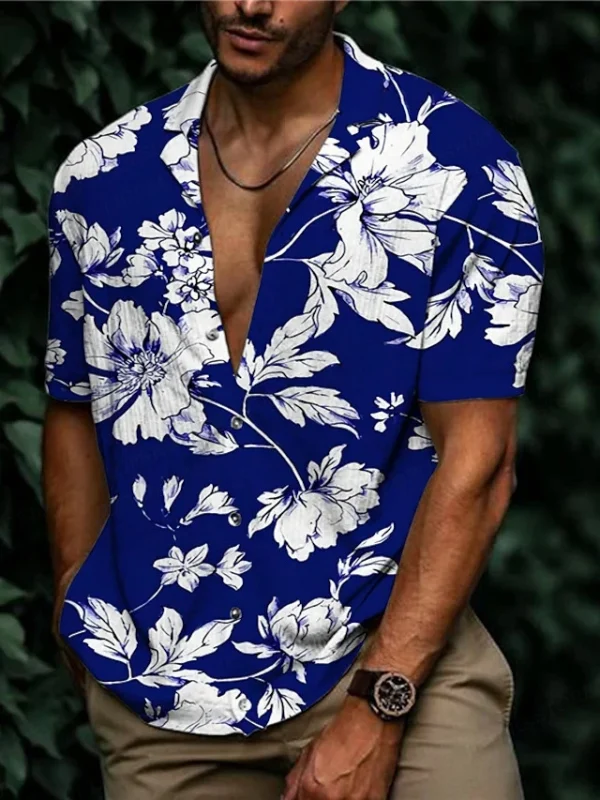 Hawaiian Shirt Tropic Plant Flowers Shirts - Image 2