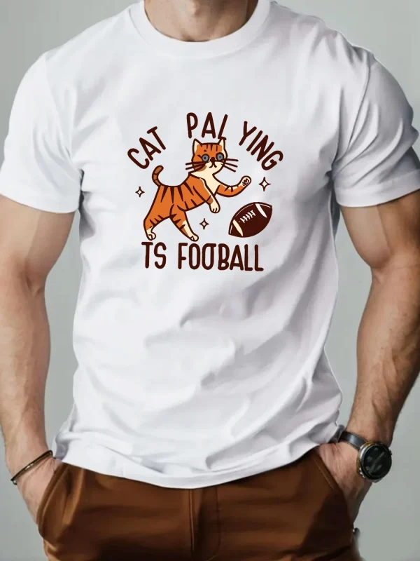 Sports Men's Round Neck T-shirt