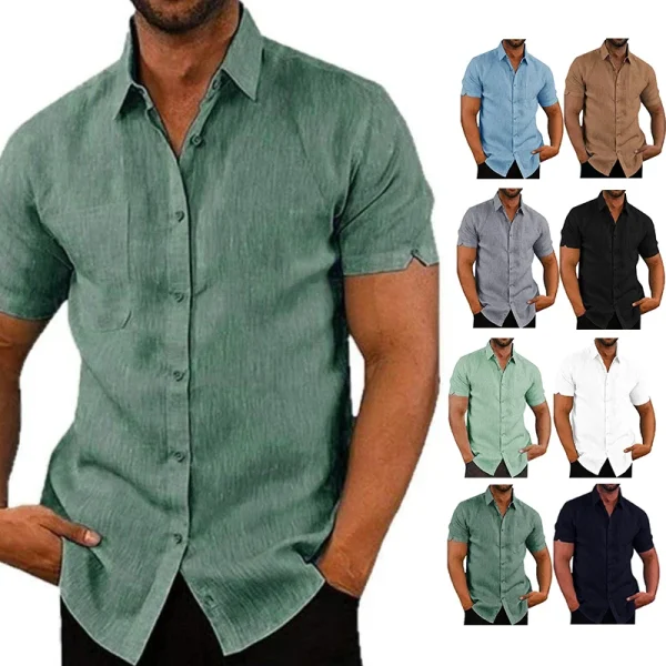 Summer Cotton Linen Casual Shirts